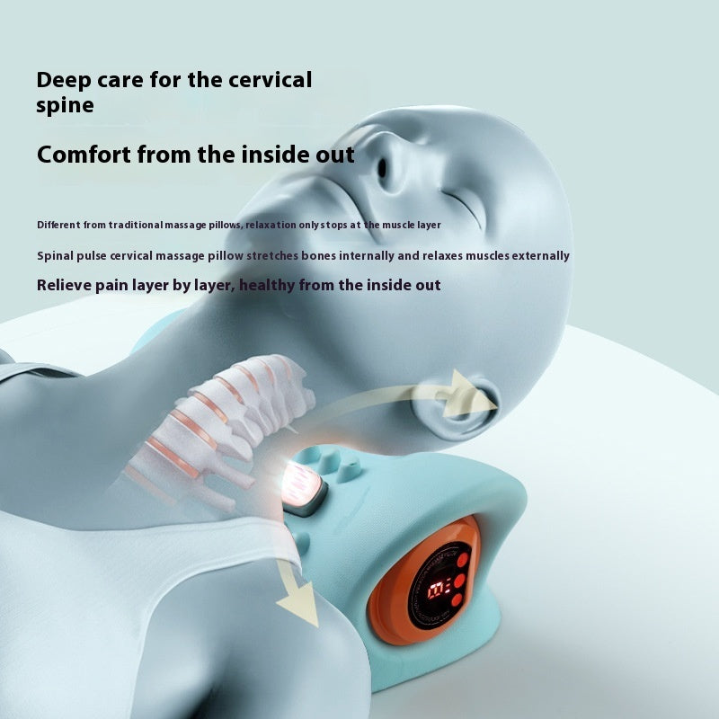 Neck Massager Adults Cervical Spine Relief Traction Portable Neck Head Acupuncture Point Massage Pillow Neck Massager Adults Cervical Spine Relief Traction Portable Neck Head Acupuncture Point Massage Pillow